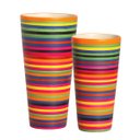 Ver imagem 1 de Dupla de Vasos Decorativos de Cerâmica Colorido Firenze Colors Joelma Decorações