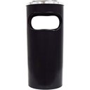 Ver imagem 1 de Cinzeiro Lixeira Em Plástico Com Aro Em Alumínio C6