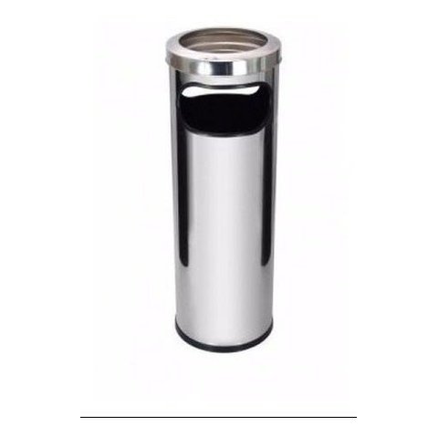 Cinzeiro Lixeira Com Coletor De Bituca Inox C18a