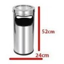 Ver imagem 2 de Cinzeiro Lixeira Para Condomínio E Empresa - Aço Inox - 2 Un