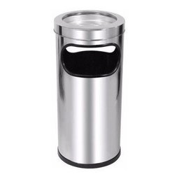 Cinzeiro Lixeira Para Condomínio E Empresa - Aço Inox - 2 Un - 1