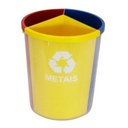 Ver imagem 1 de Lixeira Mix Com 3 Divisões Para Coleta Seletiva
