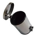 Ver imagem 3 de Lixeira 12 Litros Com Pedal Aço Inox Cesto Interno Removível