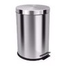 Lixeira 12 Litros Com Pedal Aço Inox Cesto Interno Removível - 1