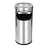 Cinzeiro Com Lixeira Para Condomínios E Empresas - Aço Inox - 1