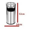 Cinzeiro Com Lixeira Para Condomínios E Empresas - Aço Inox - 2