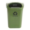 Ver imagem 4 de Lixeira Individual Para Coleta Seletiva Papeleira - 50 Lts:Preto