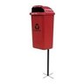 Cesto Individual Para Coleta Seletiva De 50 Litros Com Poste - 1