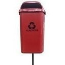 Ver imagem 3 de Cesto Individual Para Coleta Seletiva De 50 Litros Com Poste