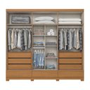 Ver imagem 3 de Guarda-roupa Casal Imperial 6 Portas 9 Gavetas 100% Mdf Cinamomo - Henn
