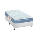 Ver imagem 1 de Cama Box Solteiro Colchão Espuma Castor D45 Sleep Max + Base CRC Courano White(88x188)