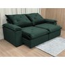 Sofá Retrátil Reclinável 2,50 M Verde Musgo 505 Zuqui Plus - 2