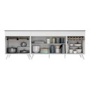 Ver imagem 6 de Kit com 2 Balcões de Cozinha 150cm e 70cm Veneza Multimóveis V2073 Branco