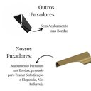 Ver imagem 4 de Kit 5 Puxador de Móveis Wave Cava 30cm em Alumínio - Ouro