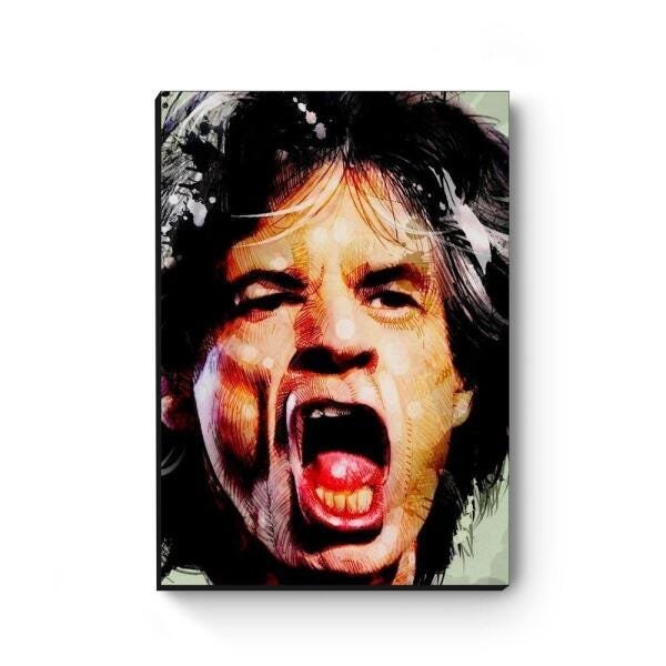 Quadro decorativo MDF Mick Jagger MOD2 - 3