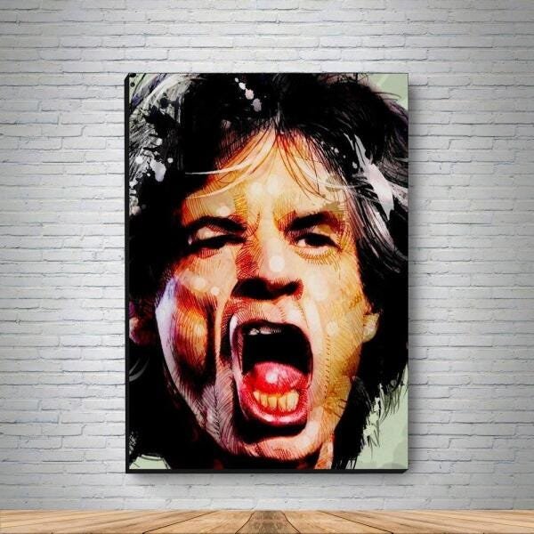 Quadro decorativo MDF Mick Jagger MOD2 - 2