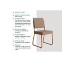 Ver imagem 7 de Mesa Sala 1547 + 6 Cad 1736 Rose/Areia Carraro
