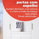 Ver mais imagens de Guarda-Roupa Casal 4 Portas Touch Móveis Cádis Branco