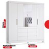 Guarda-roupa Casal 4 Portas Touch Móveis Cádis - 3