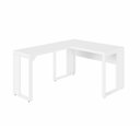 Ver imagem 2 de Mesa Escritório em L 120 cm X 150 cm Design Industrial F5 Office Cor:Branco