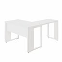 Ver imagem 5 de Mesa Escritório em L 120 cm X 150 cm Design Industrial F5 Office Cor:Branco