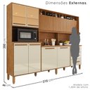 Ver imagem 3 de Armário de Cozinha 9 Portas 3 Gavetas 100% Mdf Isabella