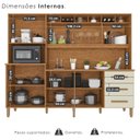 Ver imagem 6 de Armário de Cozinha 9 Portas 3 Gavetas 100% Mdf Isabella