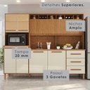 Ver imagem 7 de Armário de Cozinha 9 Portas 3 Gavetas 100% Mdf Isabella