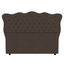 Ver imagem 6 de Cabeceira Casal King Cama Box 195cm Oregon I02 Veludo Marrom - Mpozenato