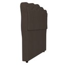 Ver imagem 7 de Cabeceira Casal King Cama Box 195cm Oregon I02 Veludo Marrom - Mpozenato