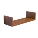 Ver imagem 2 de Prateleira U 40 x 10cm Freijó Suporte Invisível