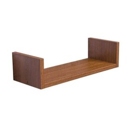 Prateleira U 40 x 10cm Freijó Suporte Invisível - 2