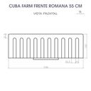 Ver mais imagens de Cuba Cozinha Farm Sink Romana 55 Cm Estilo Fazenda Avental