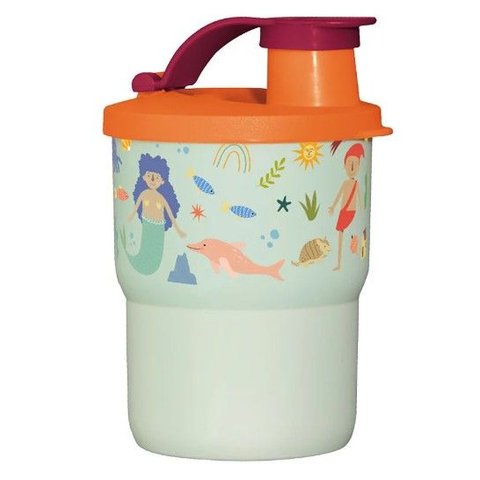 Copo Colors 225ml com Bico Folclore Tupperware