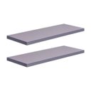 Ver imagem 2 de Kit 2 Prateleiras 40 x 15cm Cinza Claro Suporte Invisível