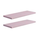 Ver imagem 2 de Kit 2 Prateleiras 40 x 15cm Rosa Claro Suporte Invisível