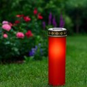 Ver imagem 4 de Luminaria Solar Balizadora Jardim Grama Poste Luz Tipo Vela Iluminacao Area Externa Fachada Base