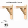 Kit 2 Suportes Mão Francesa 30 cm p/ Prateleiras - 1