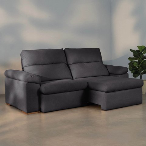 Sofá Retrátil e Reclinável 230cm Botero CabeCasa MadeiraOriginals