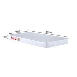 Cama Master Montessori Solteiro com Colchão 188x88 Montessori Branco - 2
