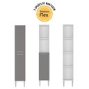 Ver imagem 5 de Paneleiro Armário de Cozinha 31,5cm 2 Portas Flex Pequim Multimóveis Mp2382 Branco/lacca Fumê