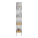 Ver imagem 4 de Paneleiro Armário de Cozinha 31,5cm 2 Portas Flex Pequim Multimóveis Mp2382 Branco/lacca Fumê