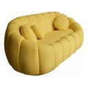 Ver imagem 4 de Namoradeira Concha Decorativa 190cm Sala Suede:amarelo/liso