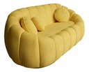 Ver imagem 4 de Namoradeira Concha Decorativa 190cm Sala Suede:amarelo/liso