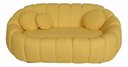 Ver imagem 2 de Namoradeira Concha Decorativa 190cm Sala Suede:amarelo/liso