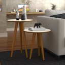 Ver imagem 2 de Conjunto 2 Mesas 4202 Pés Palito Ofertamo Sala