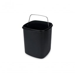 Lixeira Aço Carbono Pedal e Balde Frame 6l Brinox 29x22x29,2 Preto Brinox - 2
