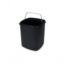 Ver imagem 2 de Lixeira Aço Carbono Pedal e Balde Frame 6l Brinox 29x22x29,2 Preto Brinox