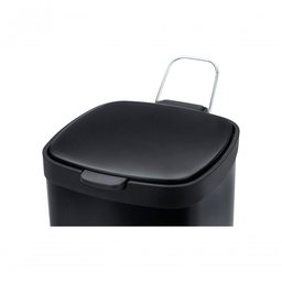Lixeira Aço Carbono Pedal e Balde Frame 6l Brinox 29x22x29,2 Preto Brinox - 5