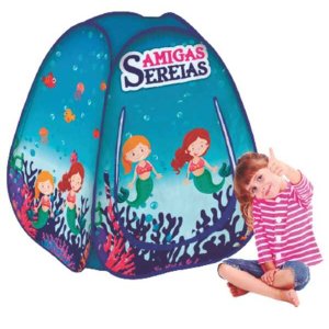 Toca Barraca Infantil Dobrável Pop Up Amigas Sereias